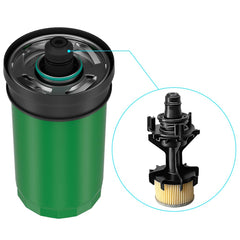 XIAOWEI oil filter installed on tractor demonstrating proper fit