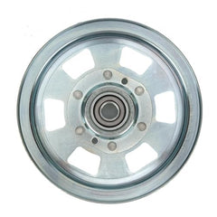Xiaoyudou pulley beside ruler showing 5-3/4 inch diameter for accurate OEM dimension