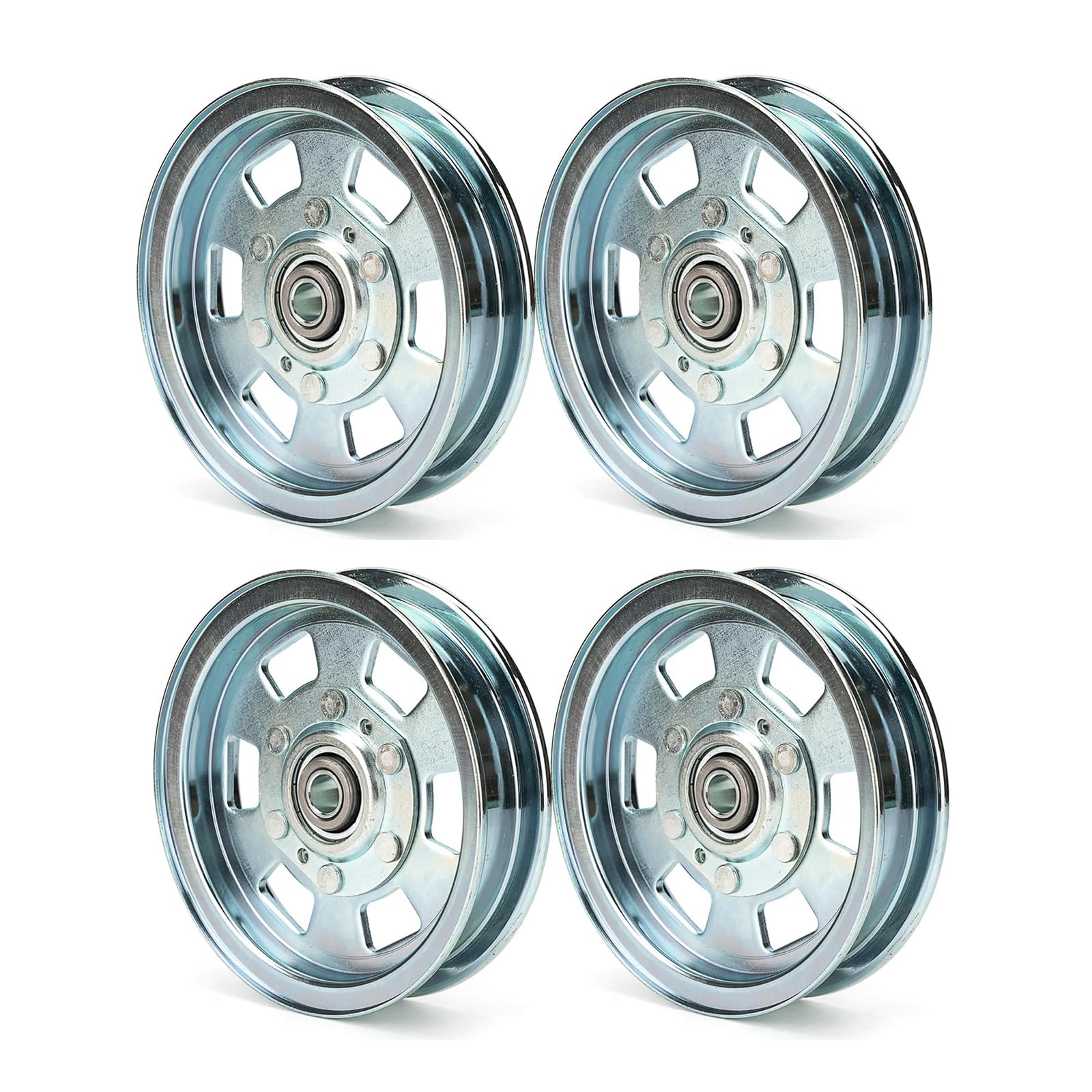 Xiaoyudou front view of 4-pack idler pulleys showing ready-to-install set and convenience