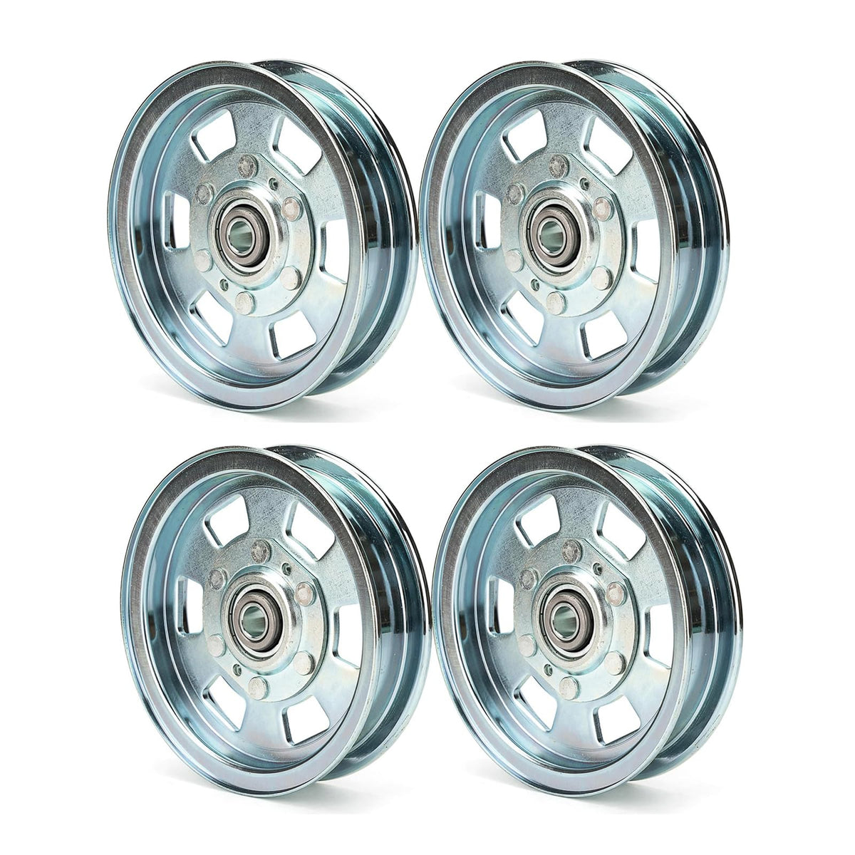 Xiaoyudou front view of 4-pack idler pulleys showing ready-to-install set and convenience