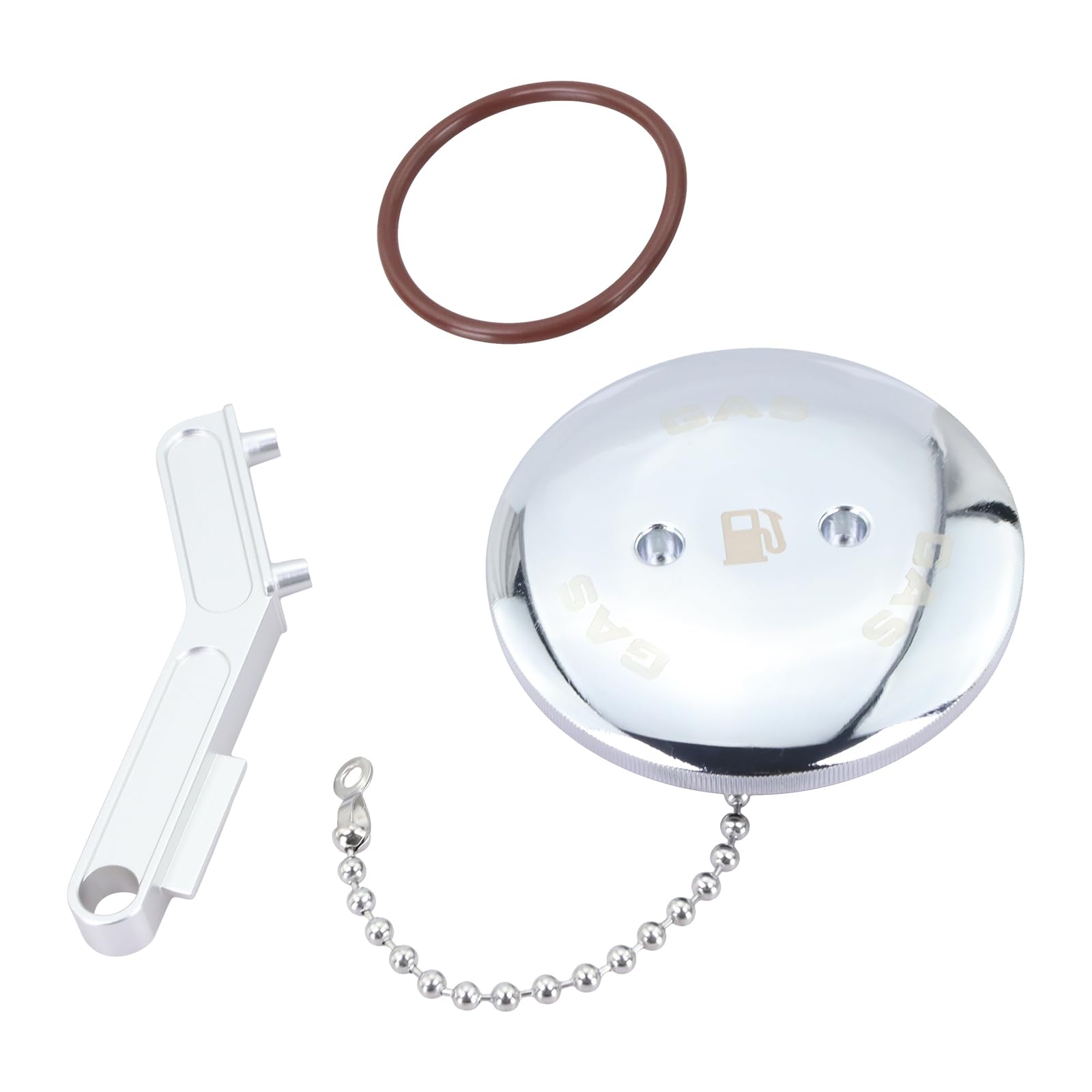 Xiaoyudou front view of fuel cap showing secure closure and watertight benefit