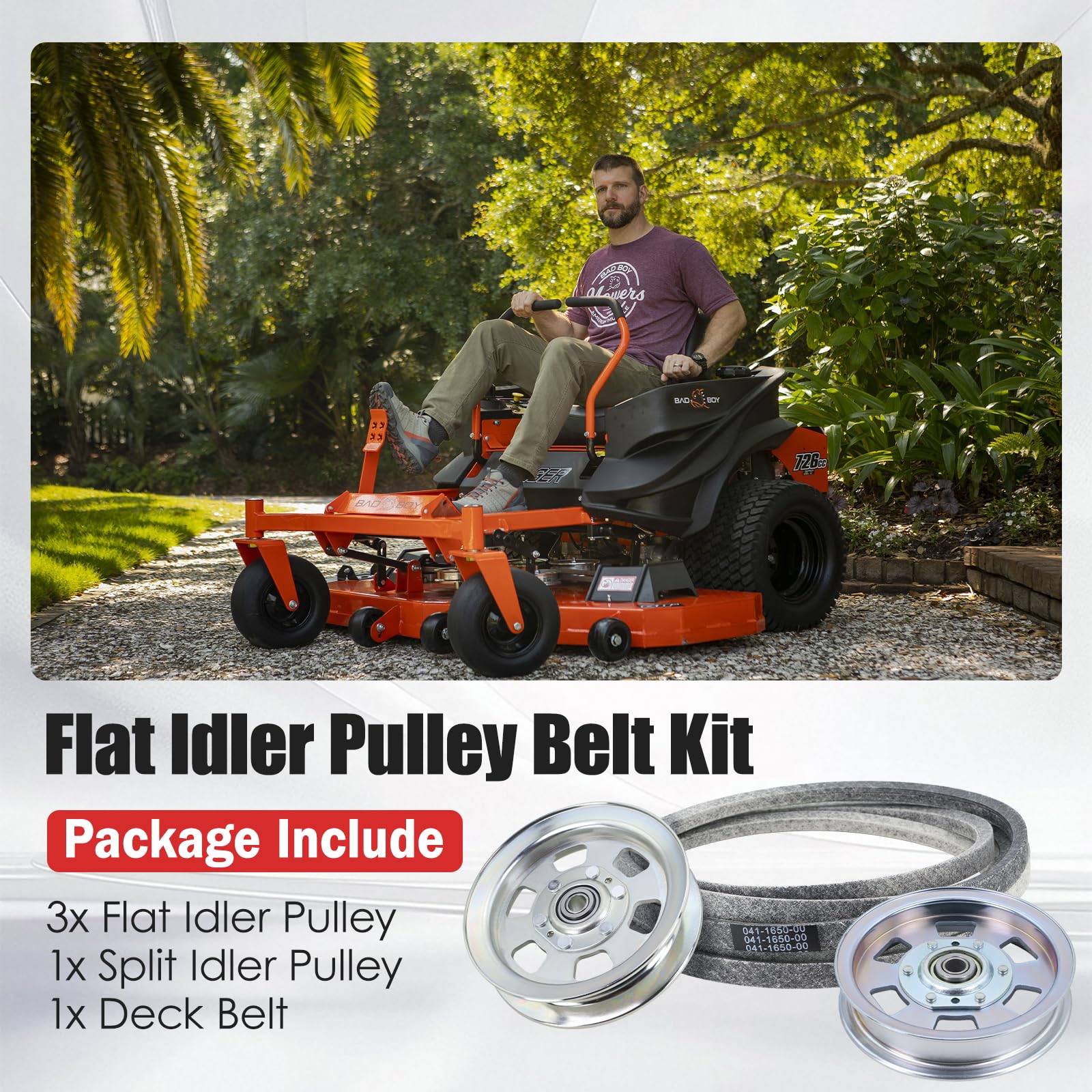 Xiaoyudou split idler pulley detail showing solid build and split design for easy installation benefit