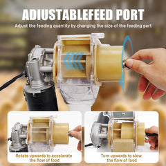 XIEEIX adjustable outlet detail allowing precise portion control and less waste