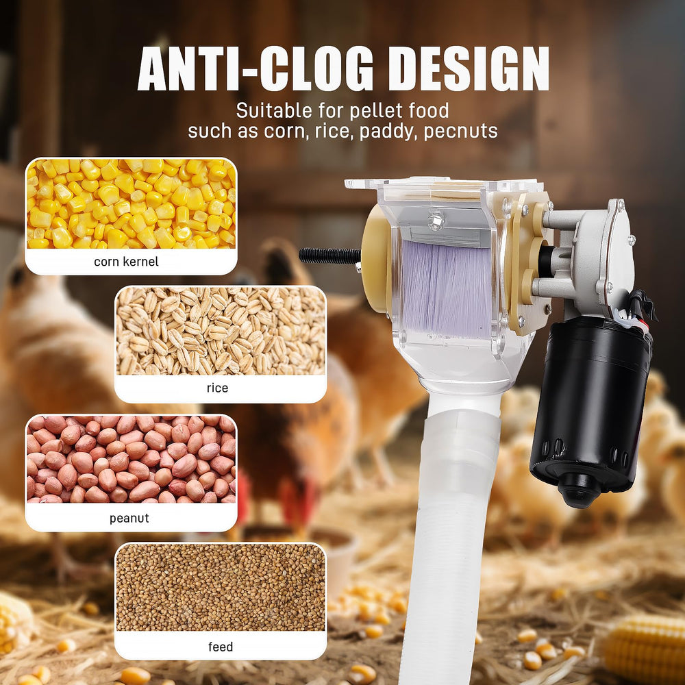 XIEEIX feed flow demonstration with grains illustrating consistent measured dispensing