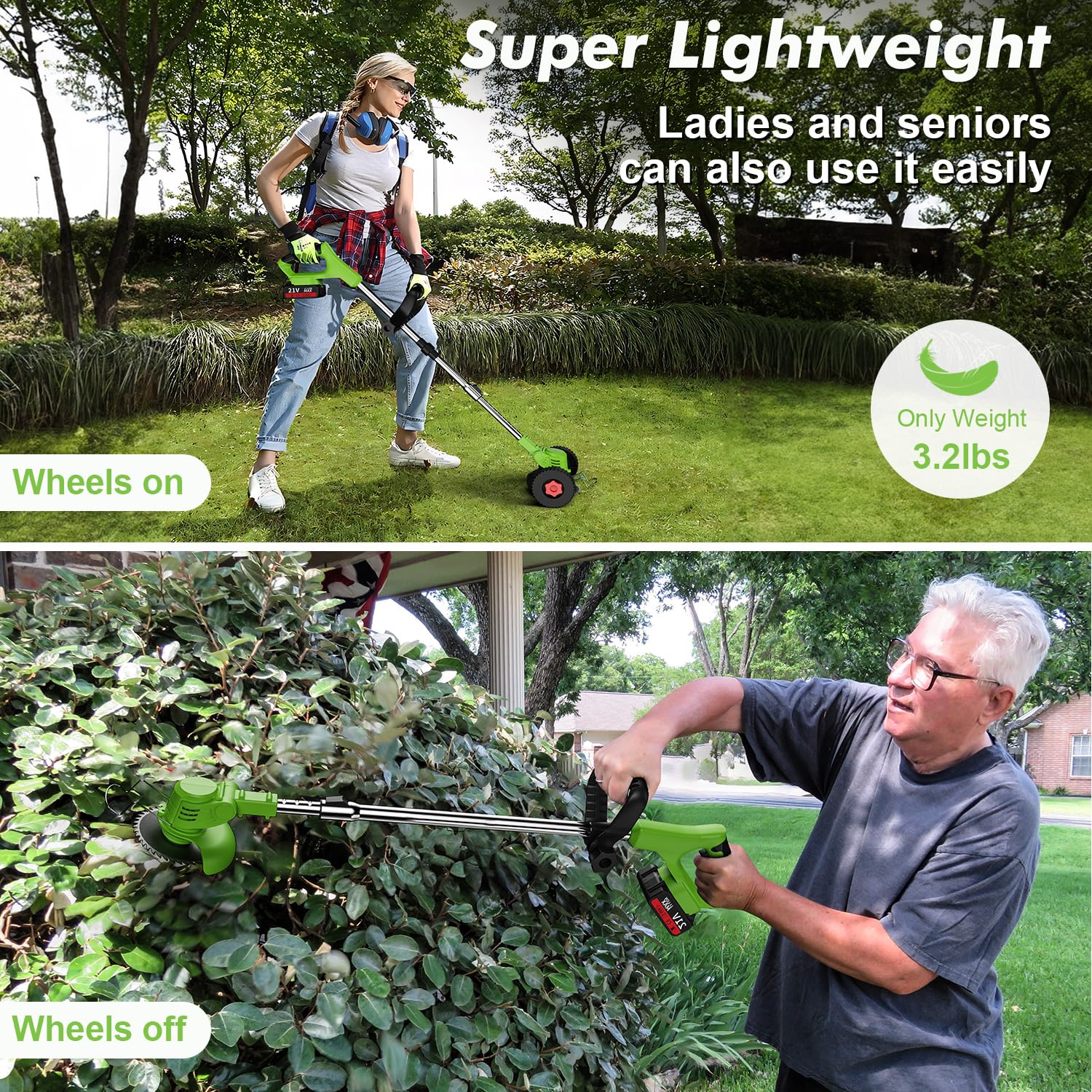 XIELAOBAN trimmer in use along sidewalk delivering clean edge and easy control