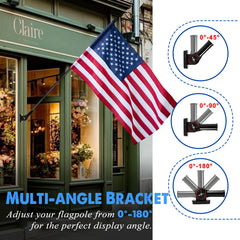 XIFAN nylon flag texture closeup highlighting embroidered stars and long-lasting fabric
