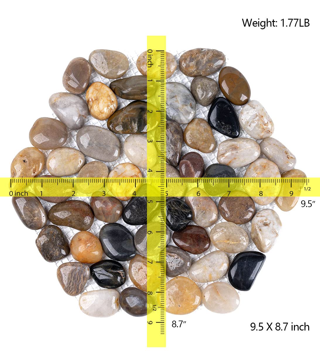 Xindian close-up pebble texture highlighting grip and natural polished finish benefits