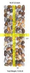 Xindian polished river pebbles close-up showing smooth finish for comfortable steps