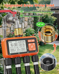 XinFuture brass inlet close-up demonstrating corrosion resistance and leak-free seal