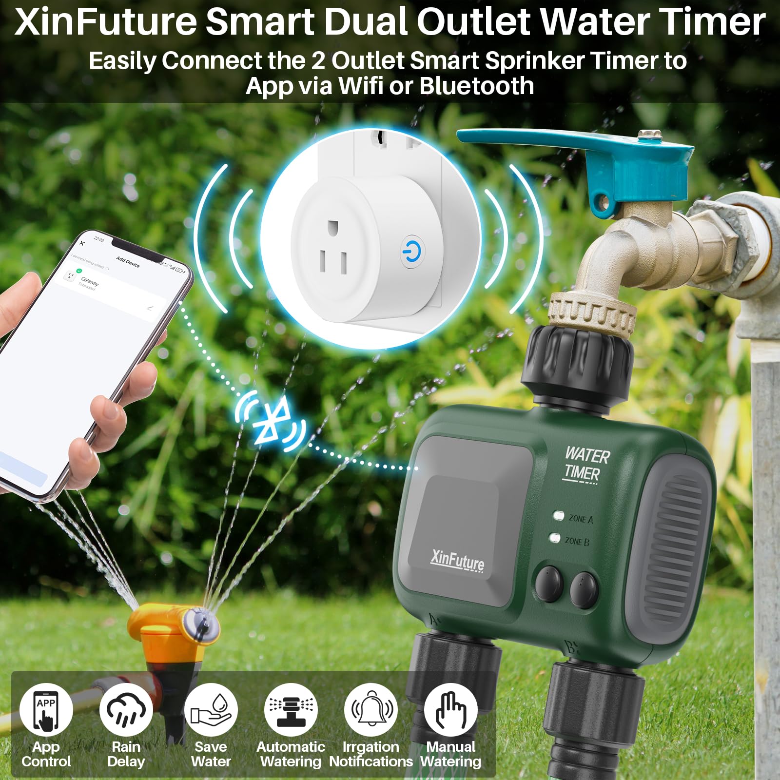XinFuture close-up of inlet mesh filter preventing debris and ensuring steady flow