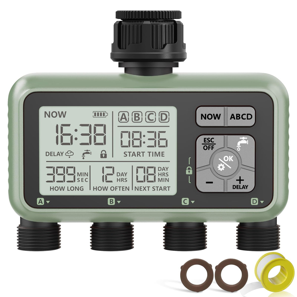 XinFuture front view of timer showing controls and ease of programming