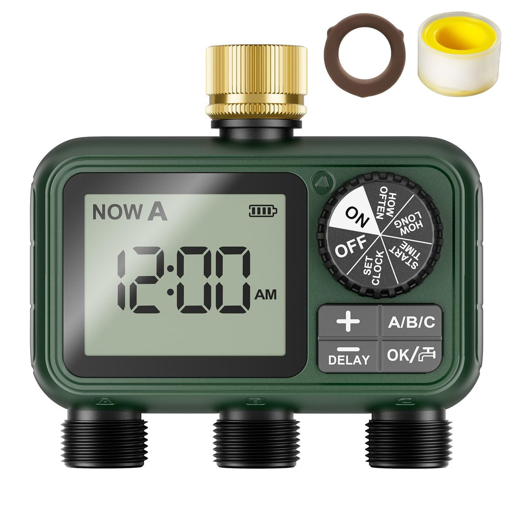 XinFuture front view of timer showing controls and outlets for easy scheduling