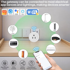 XinFuture gateway dongle connecting the timer to WiFi for remote app control