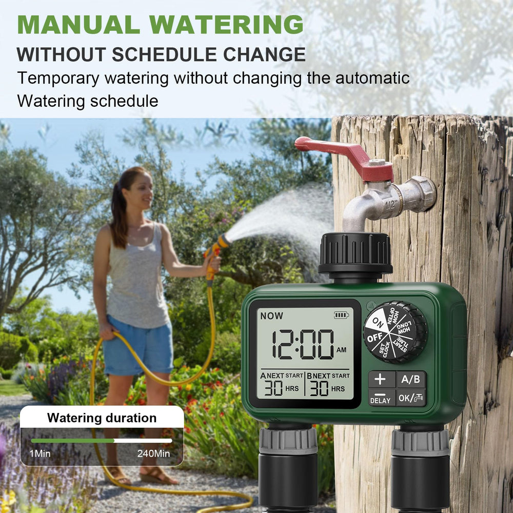 XinFuture attached to a 3/4" faucet for tool-free outdoor installation