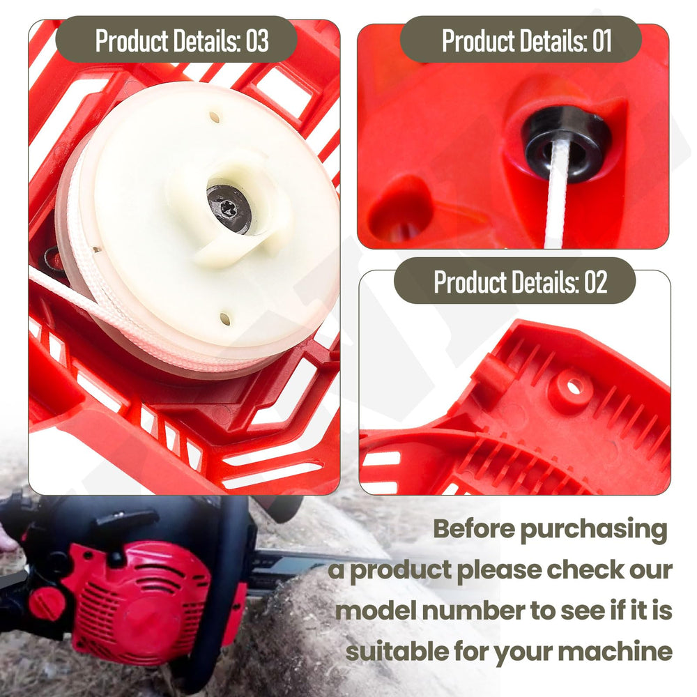 XINKE starter installed on a Craftsman saw showing correct fit and restored starting benefit