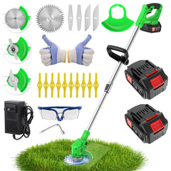 Xinweilan front view assembled cordless trimmer showing compact portability and versatility