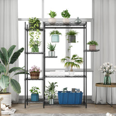Xiofio hanging rod loaded with planter demonstrating strong support and space-saving benefit