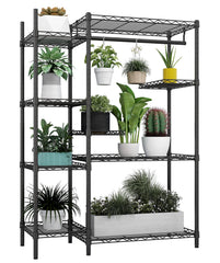 Xiofio front view of assembled plant stand showing organized vertical display and sturdiness