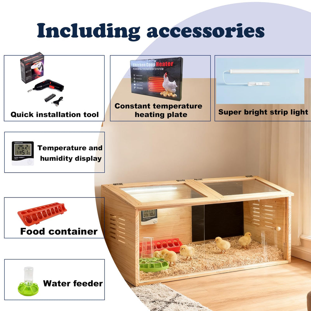 XITIANKJ feeding trough and water dispenser included for convenient care
