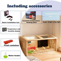 XITIANKJ feeding trough and water dispenser included for convenient care
