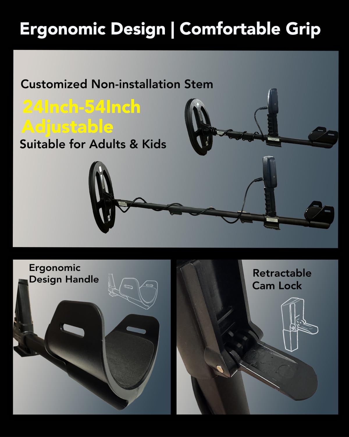xiutantxmd collapsible stem folded compactly for travel and easy storage