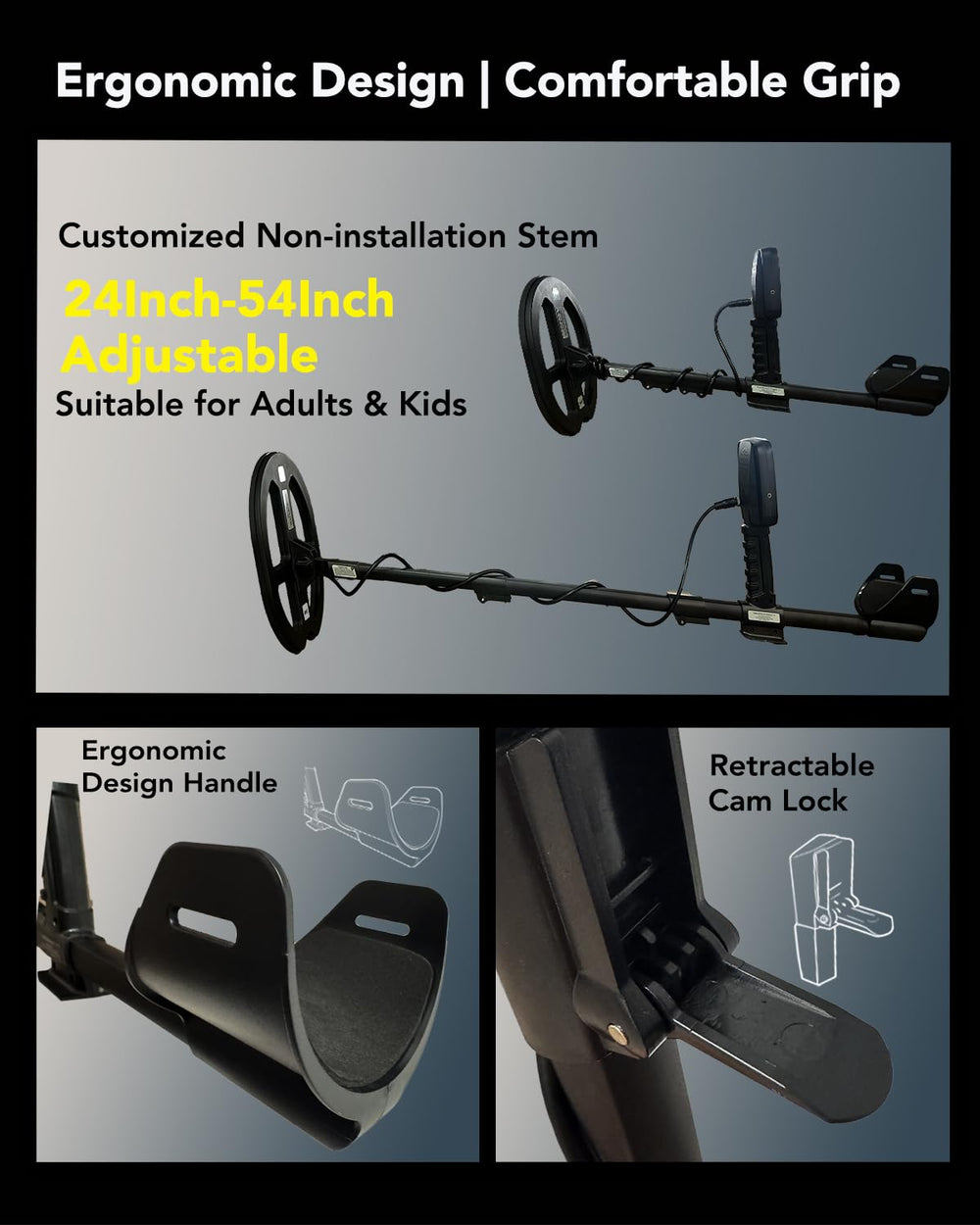 xiutantxmd collapsible stem folded compactly for travel and easy storage