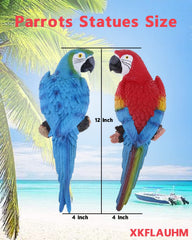 XKFLAUHM parrot hanging on branch demonstrating easy outdoor installation