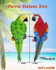 XKFLAUHM parrots on tiki bar adding festive flair and visual appeal