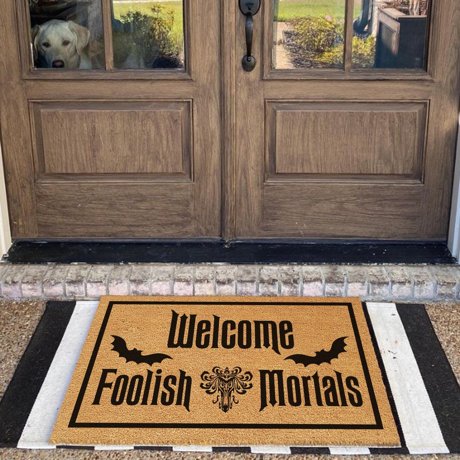 xlqhyh mat on a porch illustrating decorative and practical use