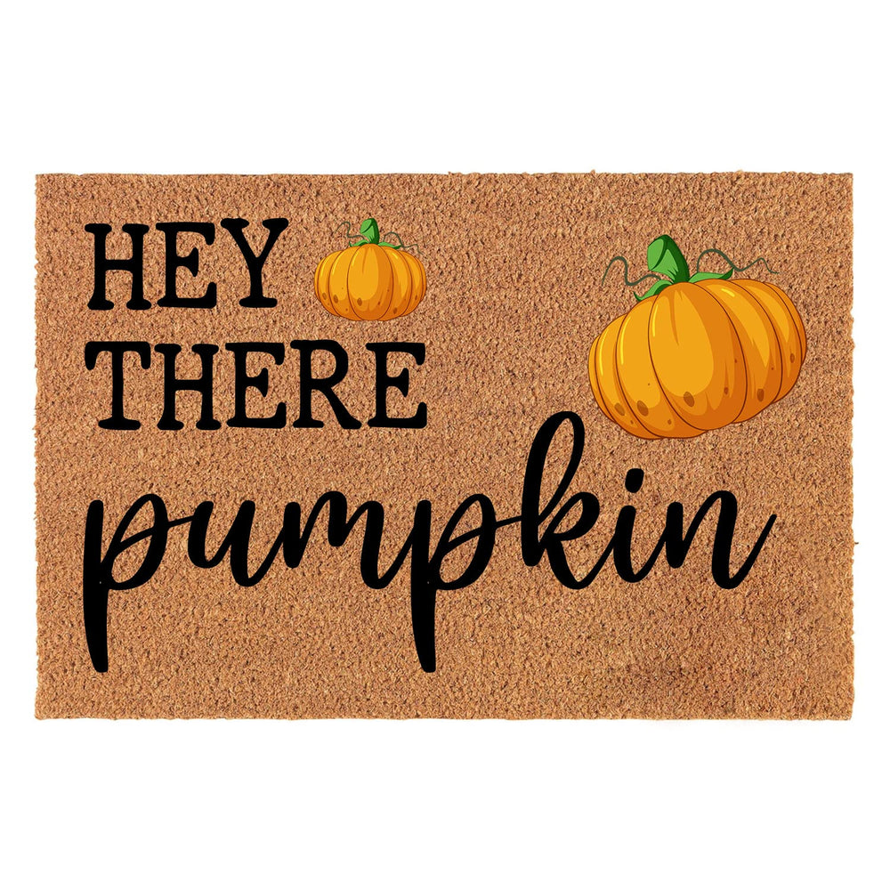 XLQHYH front view showing Hey There Pumpkin design and warm welcome