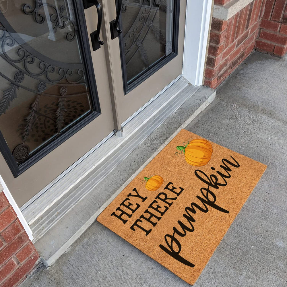 XLQHYH mat on a front porch enhancing seasonal outdoor décor
