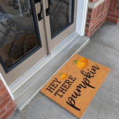 XLQHYH mat on a front porch enhancing seasonal outdoor décor