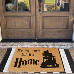 XLQHYH doormat in use on porch offering dirt control and style benefit