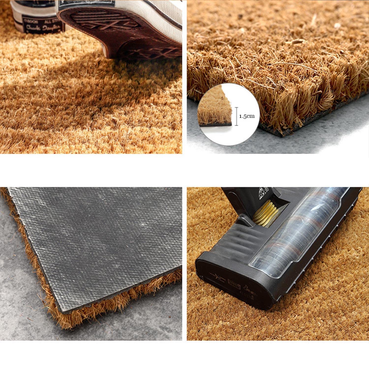 XLQHYH packaged mat with care card illustrating easy maintenance