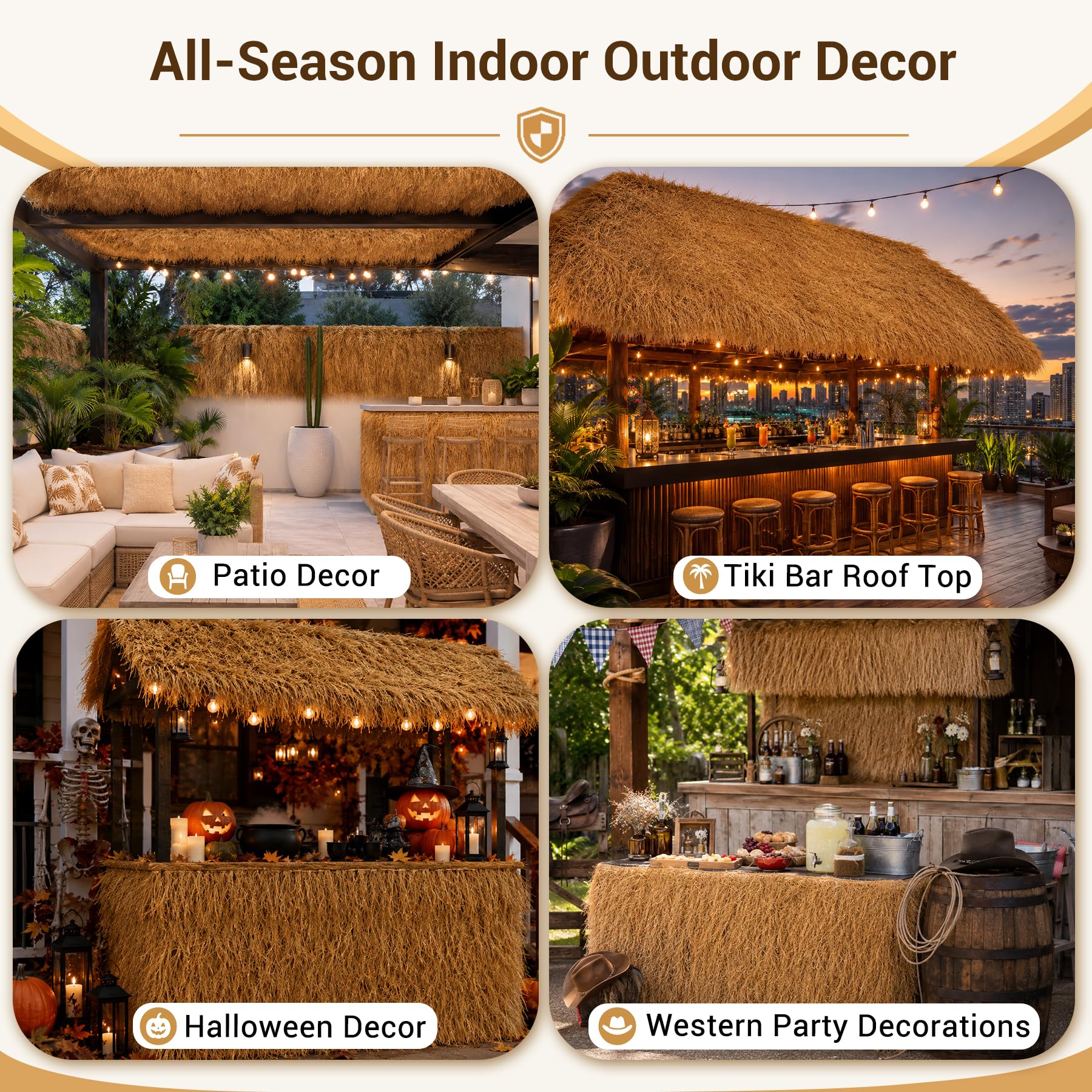 XLX TURF backyard party setting creating festive decor and easy seasonal styling