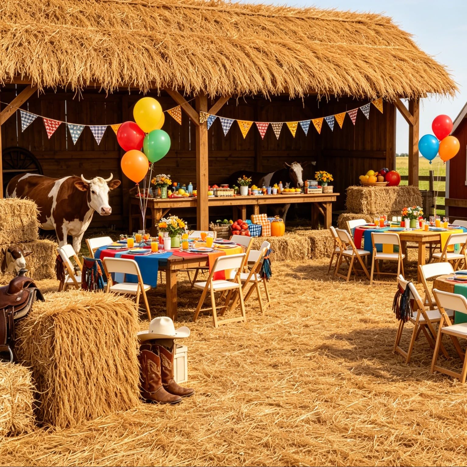 XLX TURF thatch on a patio gazebo illustrating weatherproof outdoor styling benefit