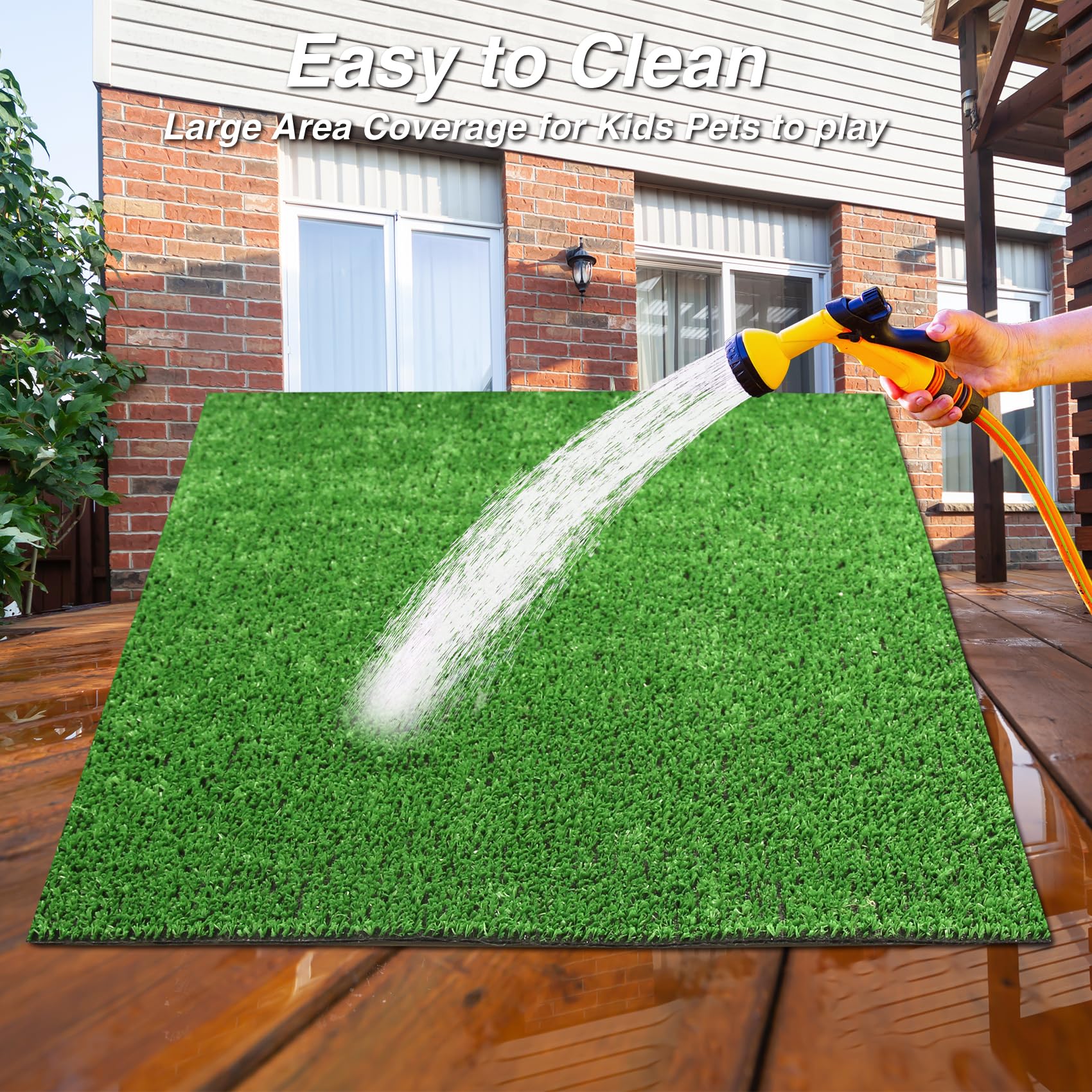 XLX TURF used as pet play area for clean, low-maintenance use