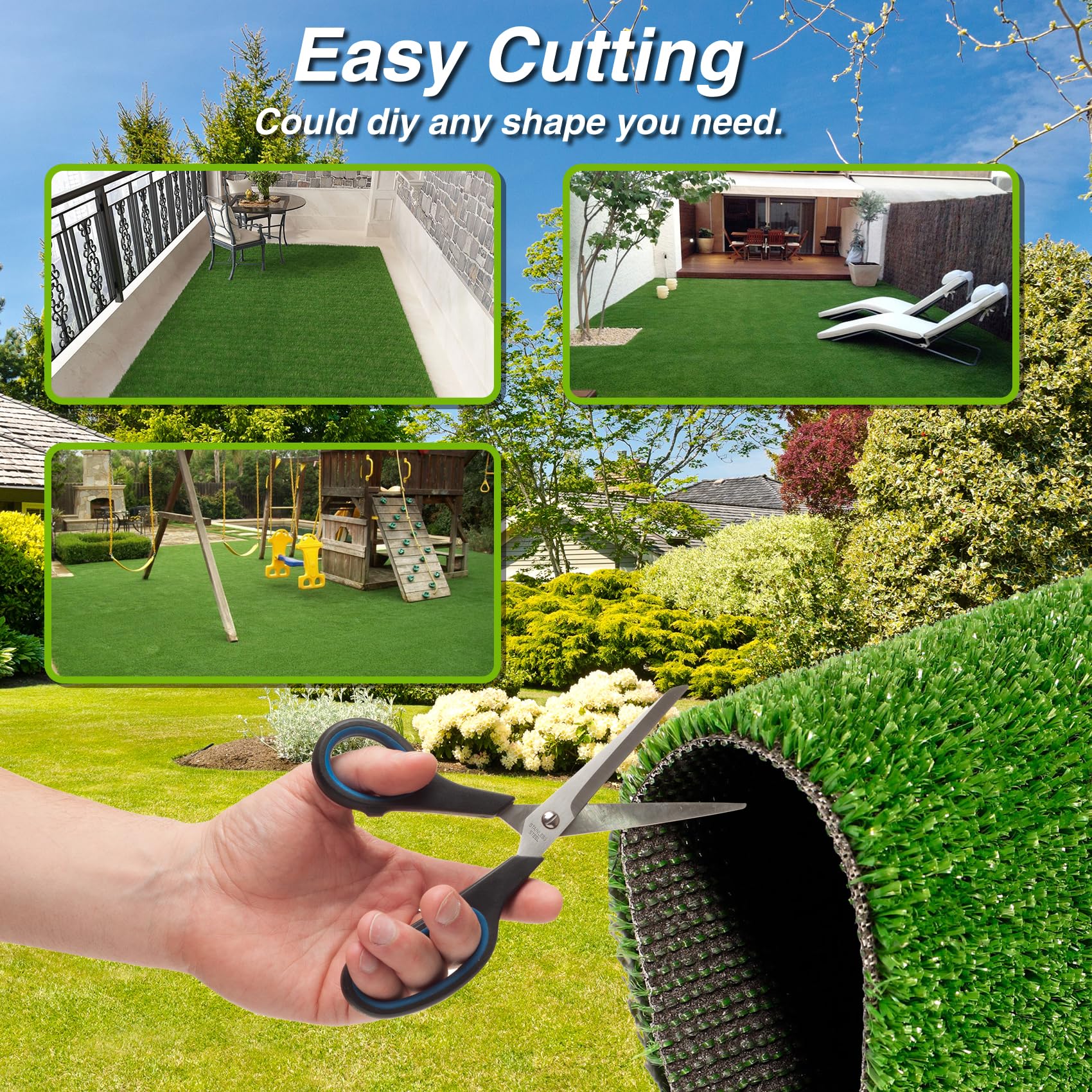XLX TURF poolside mat demonstrating water resistance and safety