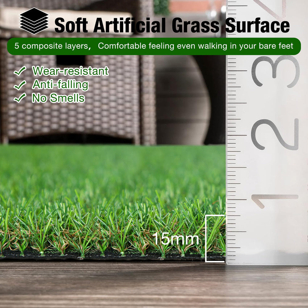 XLX TURF placed on small balcony showing compact fit and outdoor upgrade