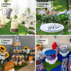 XLX TURF placed as a table centerpiece adding natural look and event-ready benefit