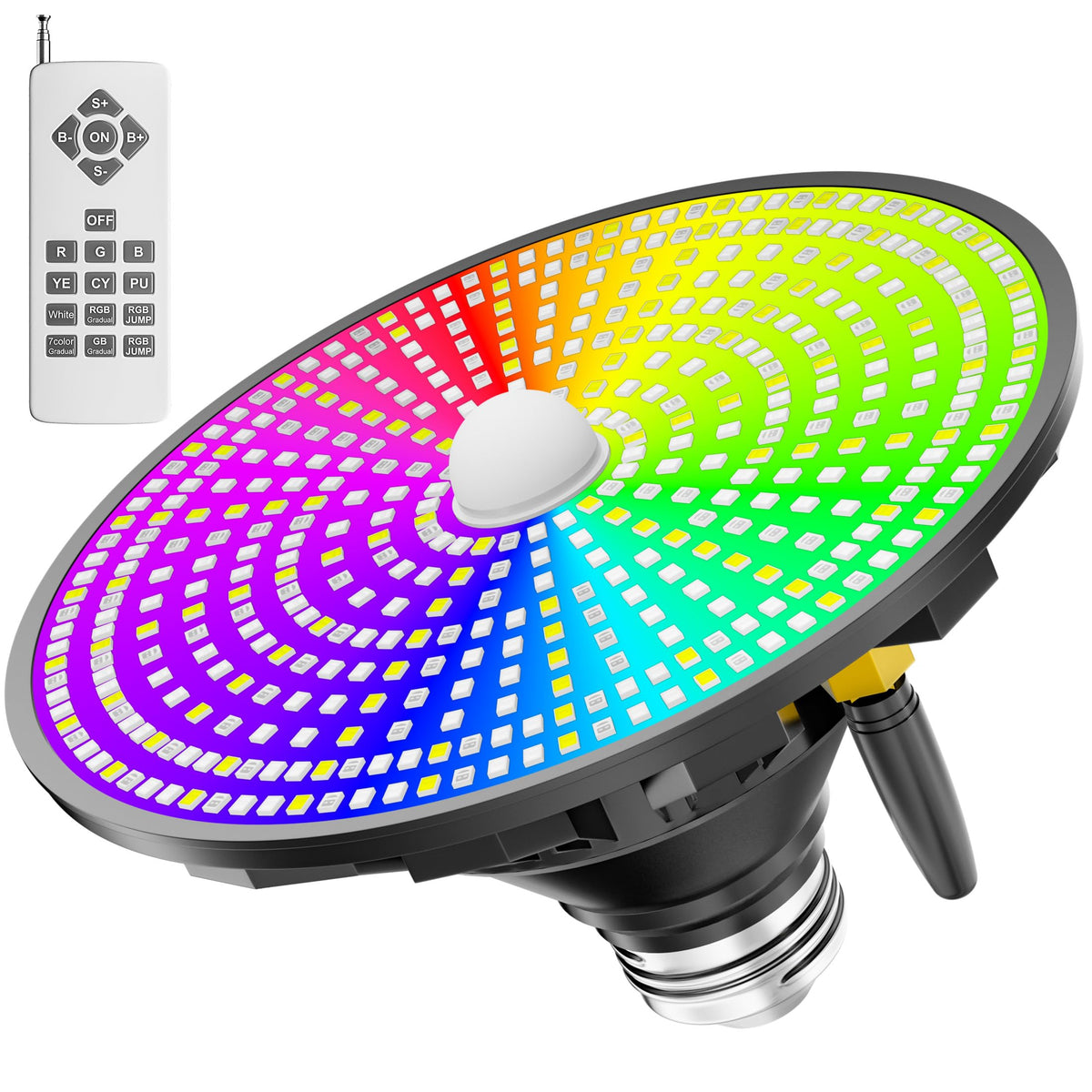 XMPTYN front packaging showing bulb and remote, clear product overview benefit