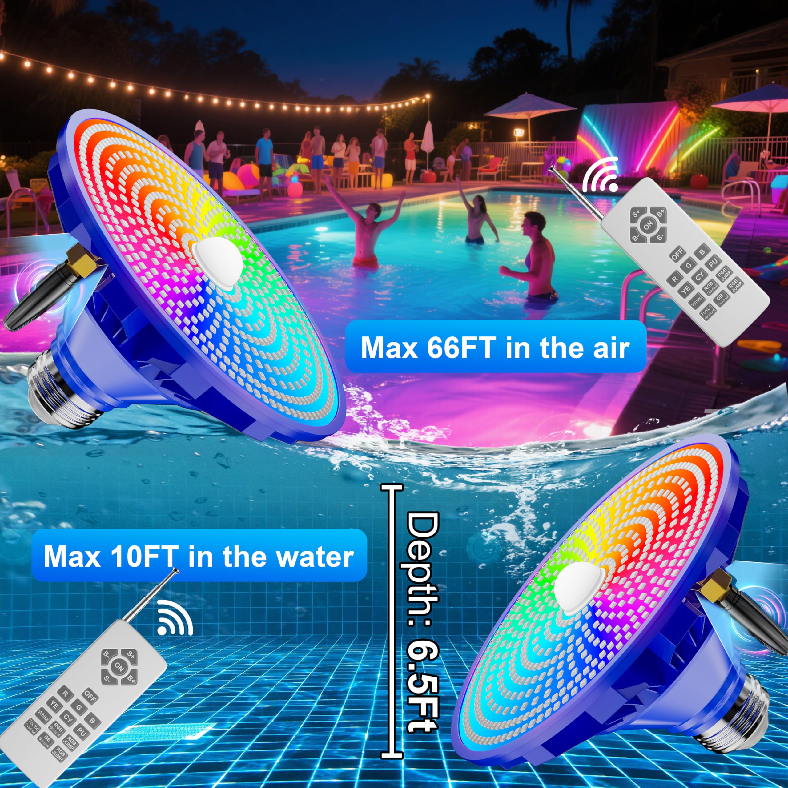 XMPTYN remote and wall switch displayed for convenient mode and brightness control