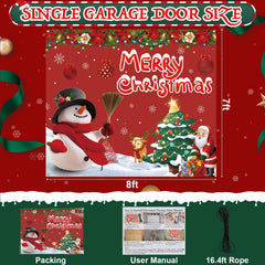XMZFAC close-up of printed Santa, snowman and reindeer showing vivid colors