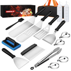 XOOHP front packaging showing full 16-piece griddle kit with bag, ideal for portable cooking