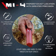 XP Metal Detectors MI-4 being used at the beach demonstrating 20-foot waterproof search capability