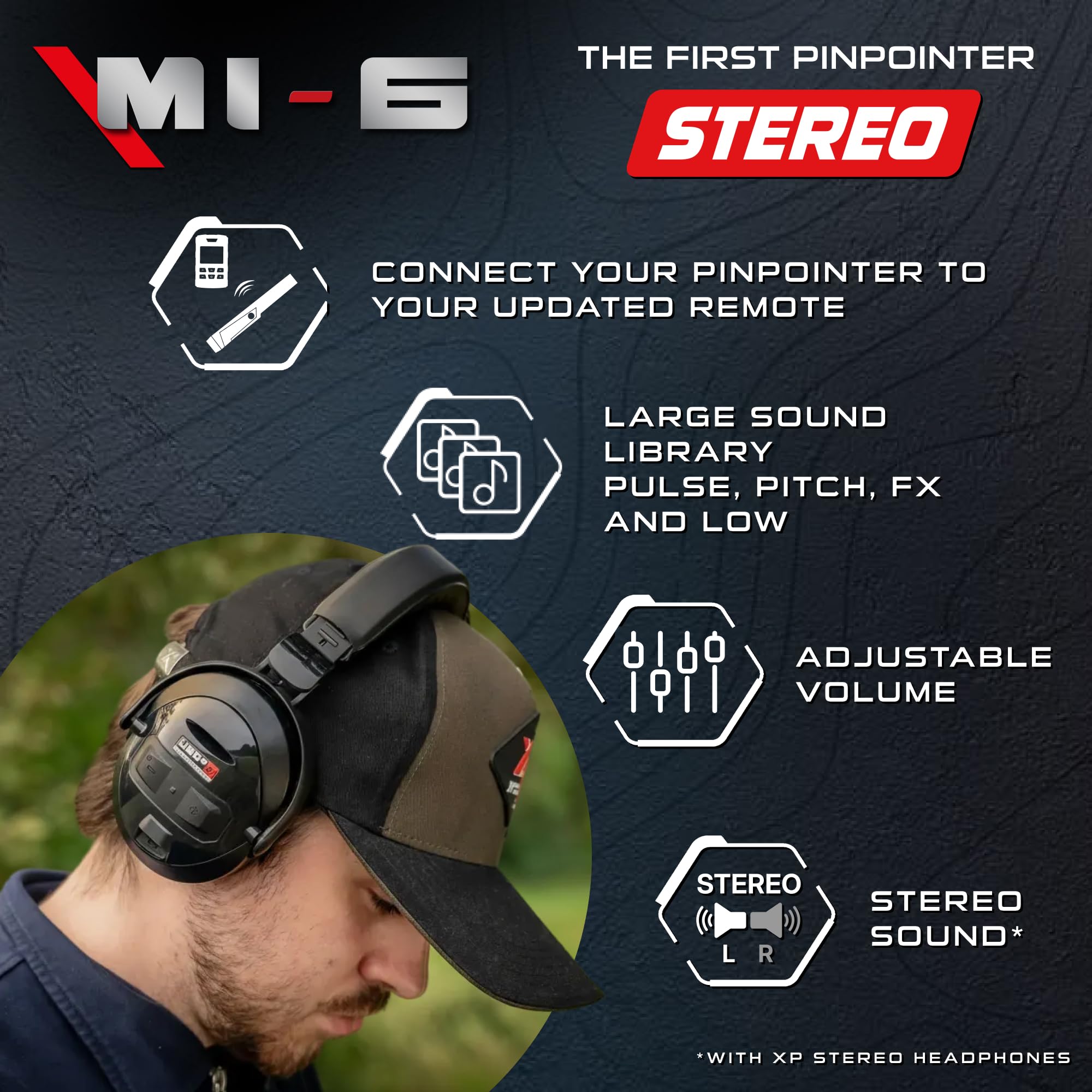 XP MI-6 held in hand showing portable size and ergonomic benefit