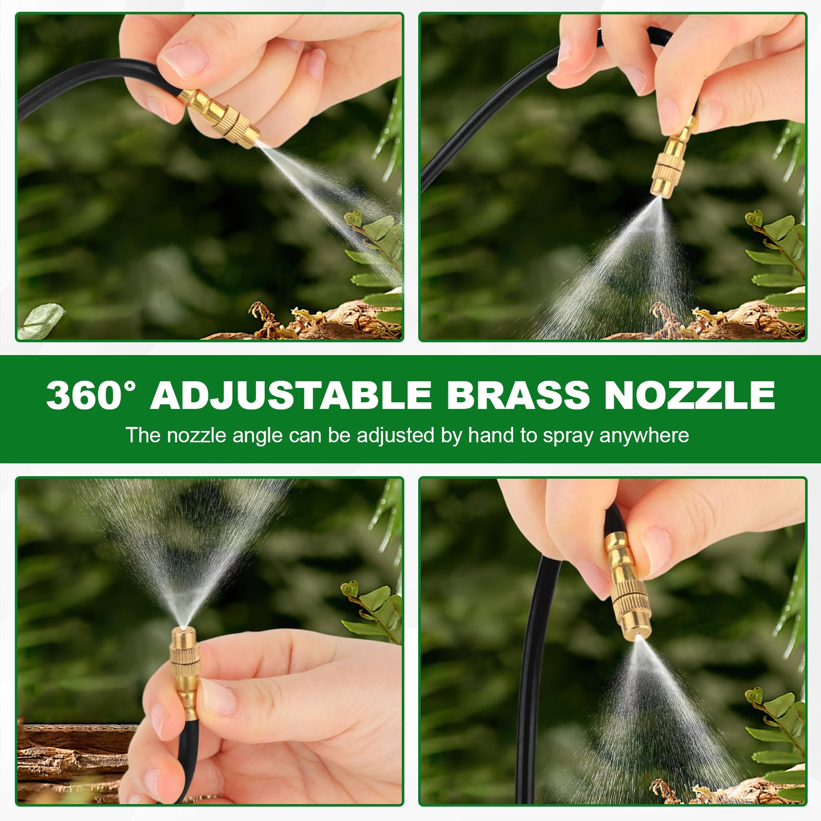 xrbzyqa closeup of brass nozzle highlighting corrosion resistance and adjustable spray