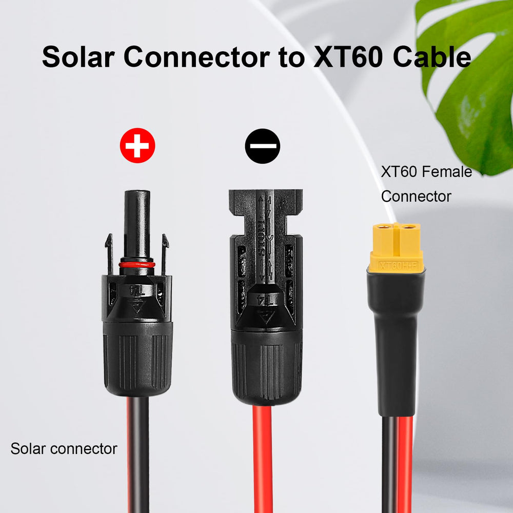 XRDS -RF full 20ft cable laying straight for long-distance solar runs and efficiency
