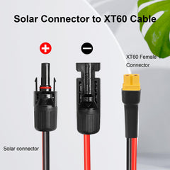 XRDS -RF full 20ft cable laying straight for long-distance solar runs and efficiency