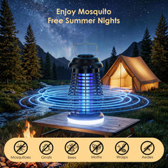 Xriba dual 395nm LED lights glowing at night attracting mosquitoes and flies